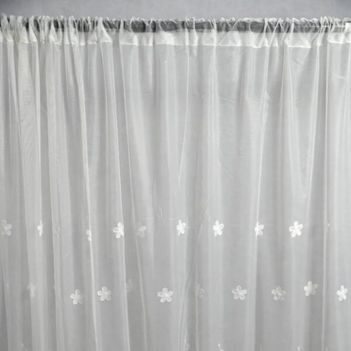 Barbi Fehér Organza kész függöny 250 x 300 cm