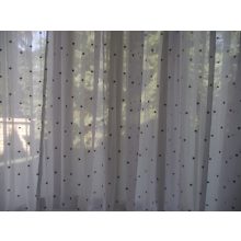 Hófehérke fényáteresztő Organza Függöny -készre varrt