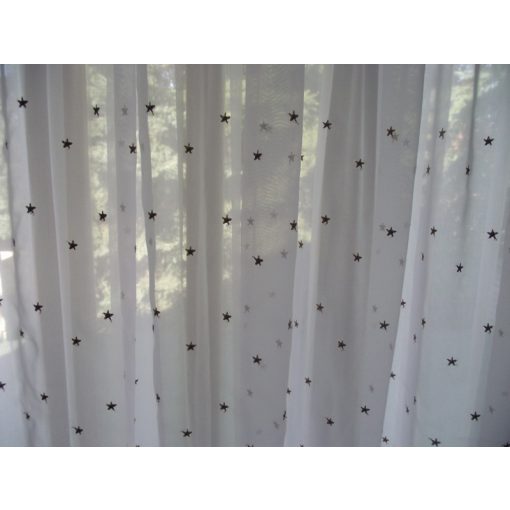 Hófehérke fényáteresztő Organza Függöny -készre varrt