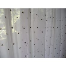 Hófehérke fényáteresztő Organza Függöny -készre varrt
