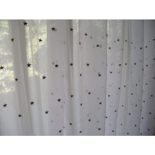 Hófehérke fényáteresztő Organza Függöny -készre varrt
