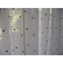 Hófehérke fényáteresztő Organza Függöny -készre varrt