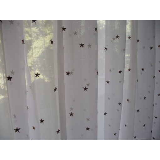 Hófehérke fényáteresztő Organza Függöny -készre varrt