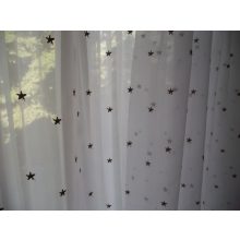 Hófehérke fényáteresztő Organza Függöny -készre varrt