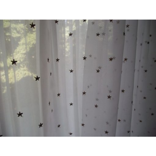 Hófehérke fényáteresztő Organza Függöny -készre varrt