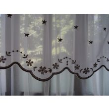 Hófehérke fényáteresztő Organza Függöny -készre varrt