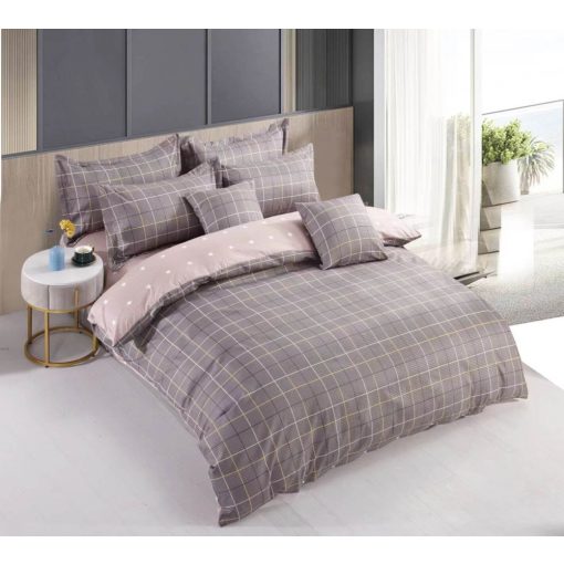 Melitta 7 részes krepp ágynemű garnitúra kockás