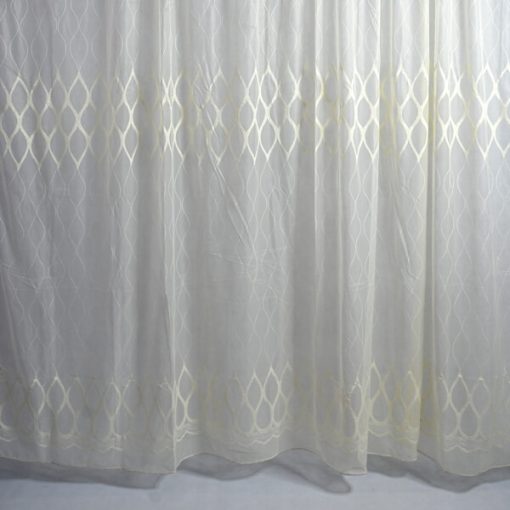 Gemma Fehér krém Organza Függöny készre varrt 250 x 300 cm