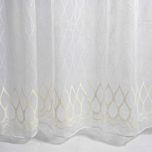 Gemma Fehér krém Organza Függöny készre varrt 250 x 300 cm