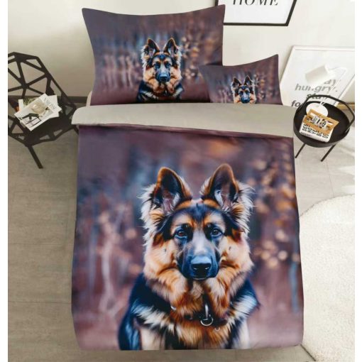 Dráva 3 részes 3D ágyneműhuzat németjuhász kutya pamut