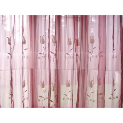 Maja Bordó Organza függöny 250 x 300 cm