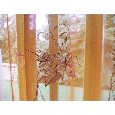 Pelle Narancs Organza függöny - készre varrt