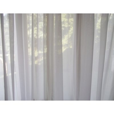   Kisvirág készre varrt organza függöny fehér 400 x 260 cm