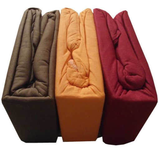 Szamíra cappuccino gumis pamut lepedő 100 x 200 cm