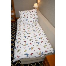 Bemolle Magyar Krepp ágyneműhuzat garnitúra 100% pamut pillangós Fehér