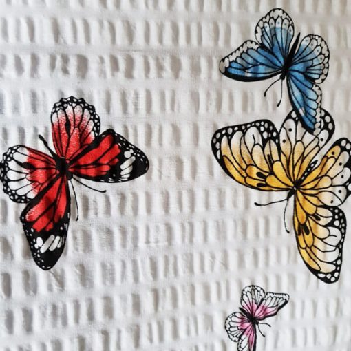 Bemolle Magyar Krepp ágyneműhuzat garnitúra 100% pamut pillangós Fehér