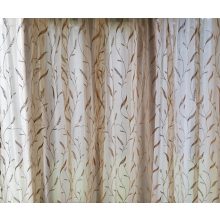 Sötét-Bézs Organza függöny - készre varrt