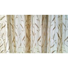 Sötét-Bézs Organza függöny - készre varrt