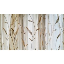 Sötét-Bézs Organza függöny - készre varrt