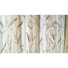 Sötét-Bézs Organza függöny - készre varrt