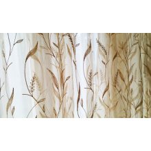 Sötét-Bézs Organza függöny - készre varrt