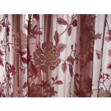 Zsaklin Bordó Dekorfüggöny-fényáteresztő