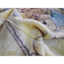 Családi körben Krém Fehér Gyerek Pléd Ágytakaró 100 x 140 cm