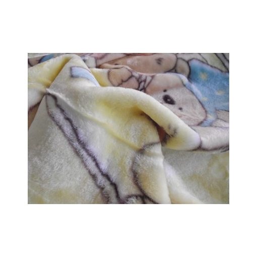 Családi körben Krém Fehér Gyerek Pléd Ágytakaró 100 x 140 cm