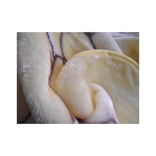 Családi körben Krém Fehér Gyerek Pléd Ágytakaró 100 x 140 cm