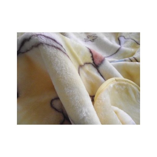 Családi körben Krém Fehér Gyerek Pléd Ágytakaró 100 x 140 cm