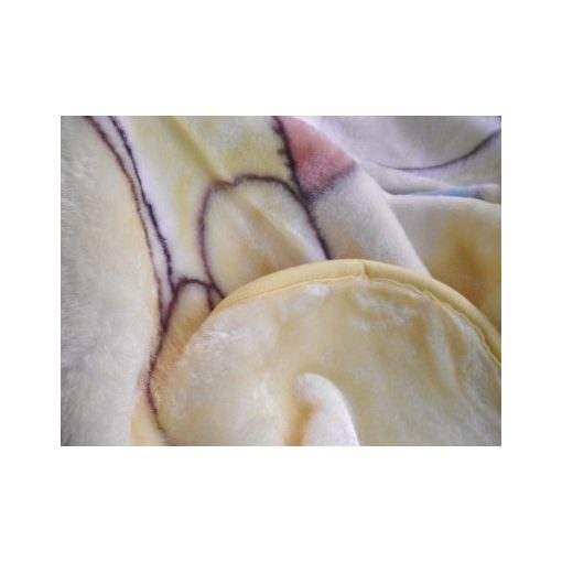 Családi körben Krém Fehér Gyerek Pléd Ágytakaró 100 x 140 cm