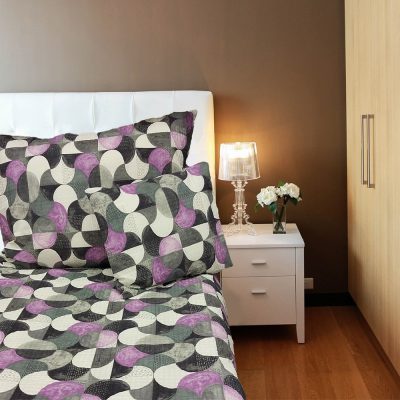 Zsanett 100% pamut szürke krepp ágyneműhuzat 3 részes