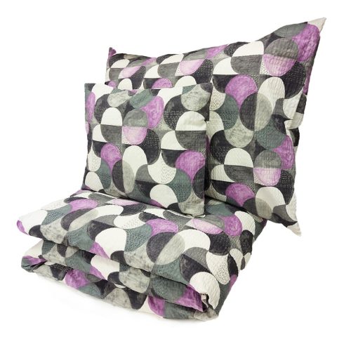 Zsanett 100% pamut szürke krepp ágyneműhuzat 3 részes