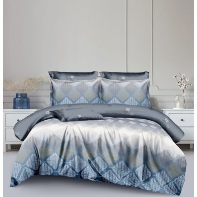 Luisa modern 6 részes kék ágynemű garnitúra