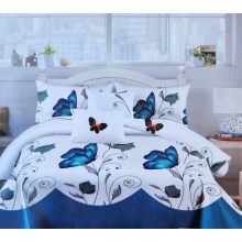 Allison 200x220 ágyneműhuzat 6 részes nagy paplanos Kék pillangós