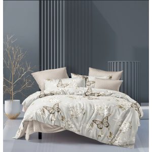   Artemízia Pillangós Krém Pamut Ágyneműhuzat Garnitúra 7 részes 140x200