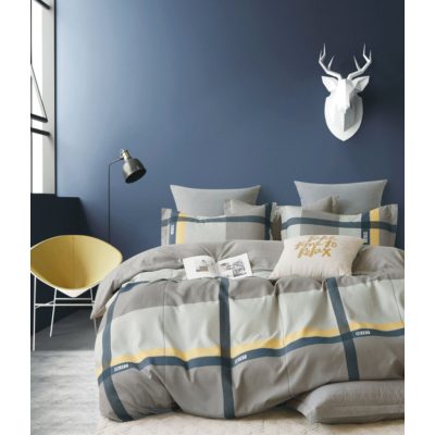 Citadella kockás pamut ágynemű garnitúra 3 részes 