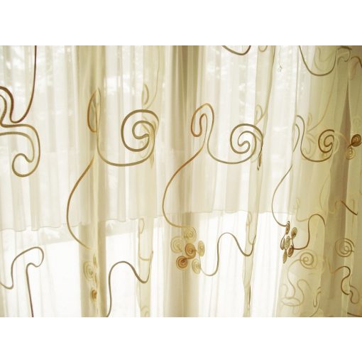 Noémi Arany Bézs Organza függöny - készre varrt 250 x 300 cm