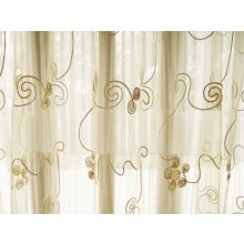 Noémi Arany Bézs Organza függöny - készre varrt 250 x 300 cm