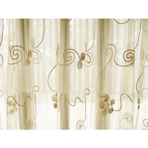 Noémi Arany Bézs Organza függöny - készre varrt 250 x 300 cm
