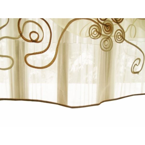 Noémi Arany Bézs Organza függöny - készre varrt 250 x 300 cm