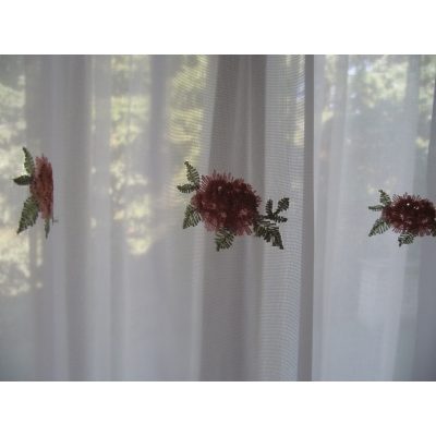 Andrea Fehér Organza függöny - készre varrt