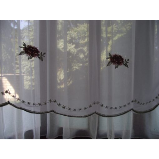 Andrea Fehér Organza függöny - készre varrt