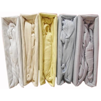 Inali Sárga Pamut Gumis  Lepedő 200 x 220 cm