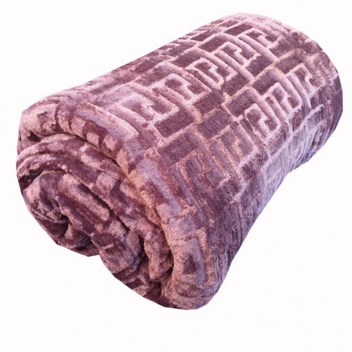 Barna Plüss Pléd Ágytakaró 150 x 200 cm