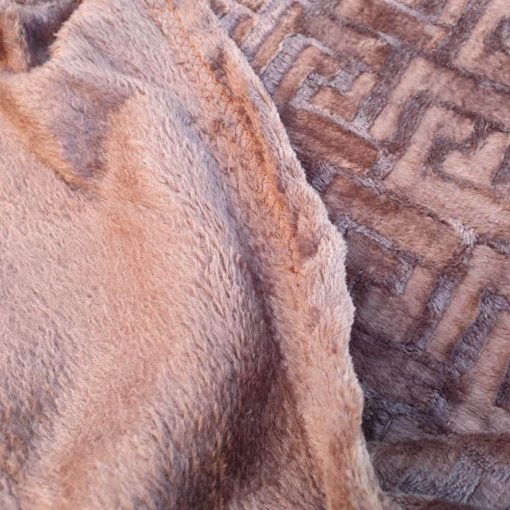 Barna Plüss Pléd Ágytakaró 150 x 200 cm