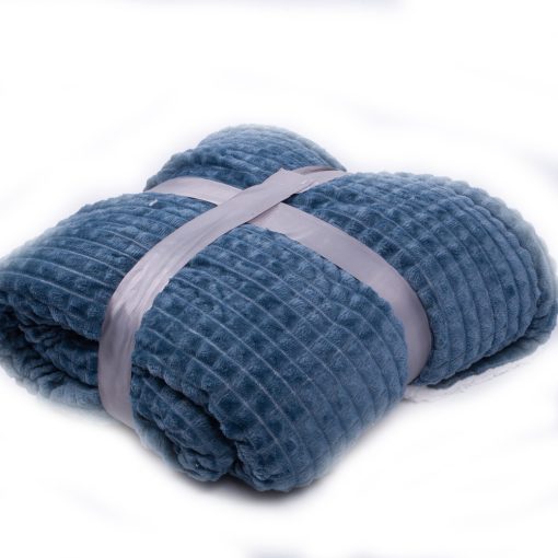 Baby kék Ágytakaró Pléd vastag bárányos