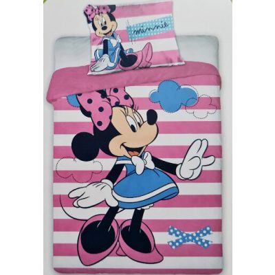   Minnie Mouse Gyerek Ovis Ágyneműhuzat 2 részes 100% Pamut 