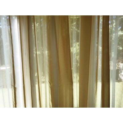 Alda Bézs-Arany Organza Függöny - készre varrt 250 x 300 cm