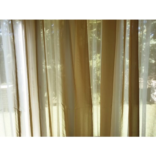 Alda Bézs-Arany Organza Függöny - készre varrt 250 x 300 cm